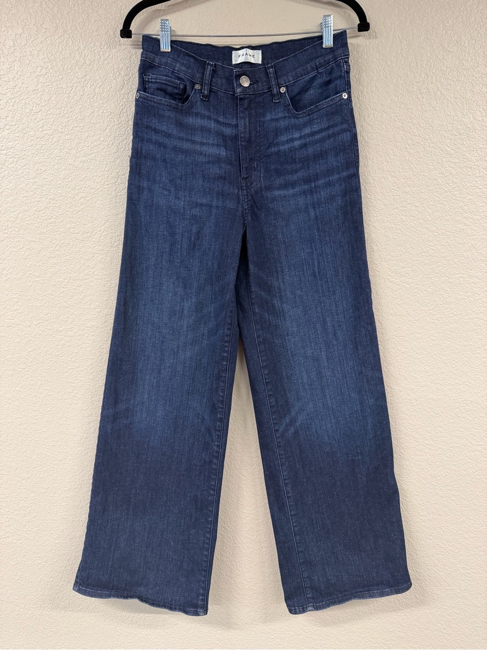 Frame Denim Indigo Wide-Leg Jeans - Picture 5 of 12
